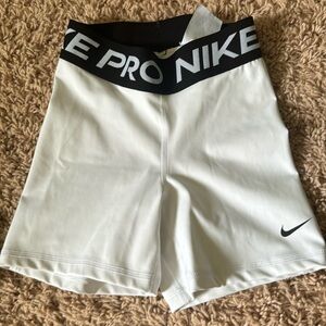 White Nike Pros Spandex